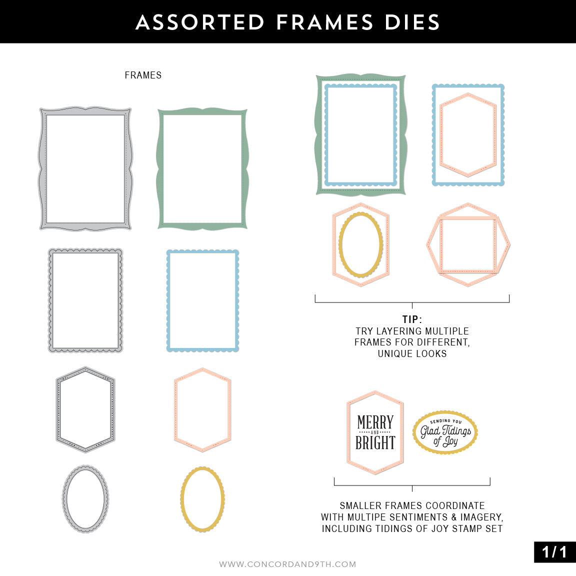 Assorted Frames Dies