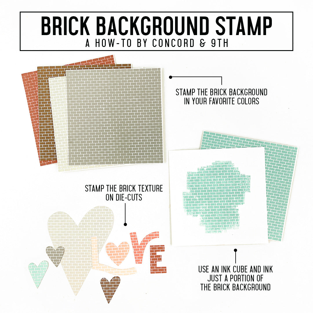 Brick Background Stamp