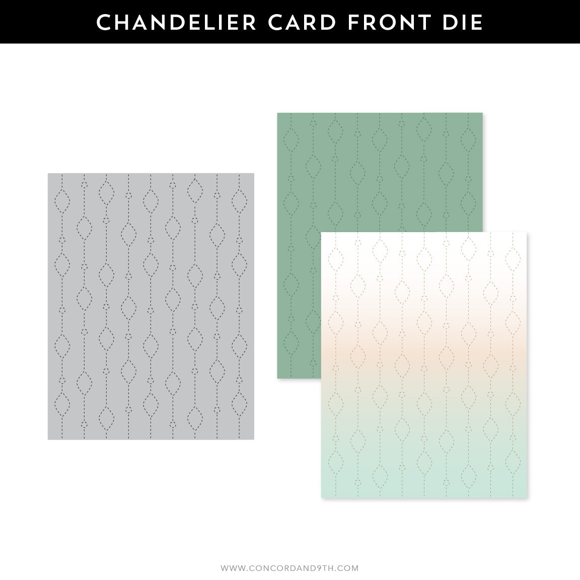 Chandelier Card Front Die
