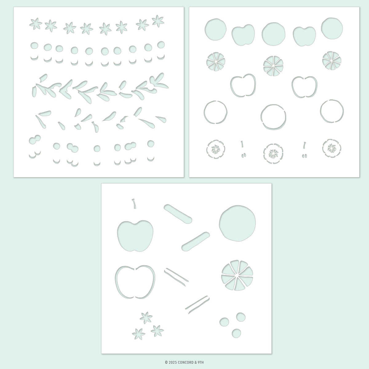 Citrus &amp; Spice Stencil Pack