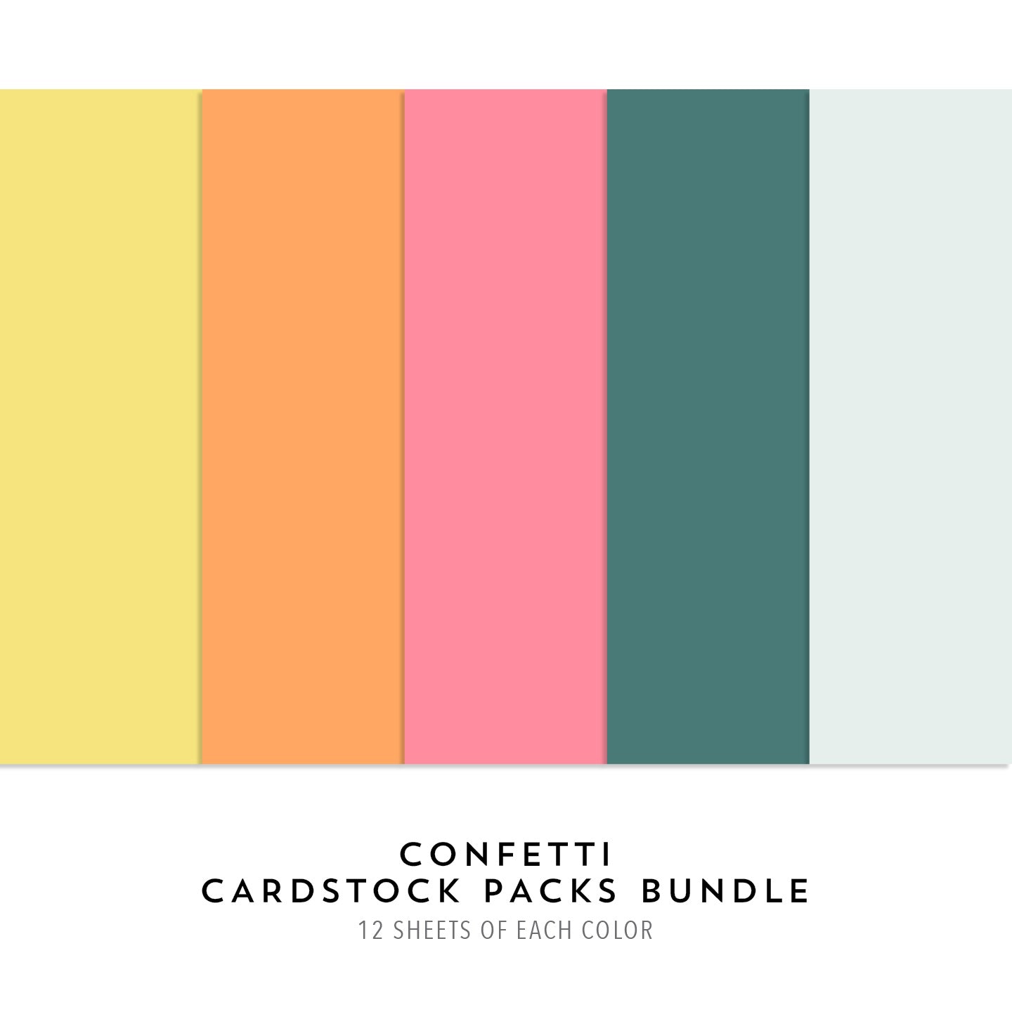 Confetti Cardstock Packs Bundle