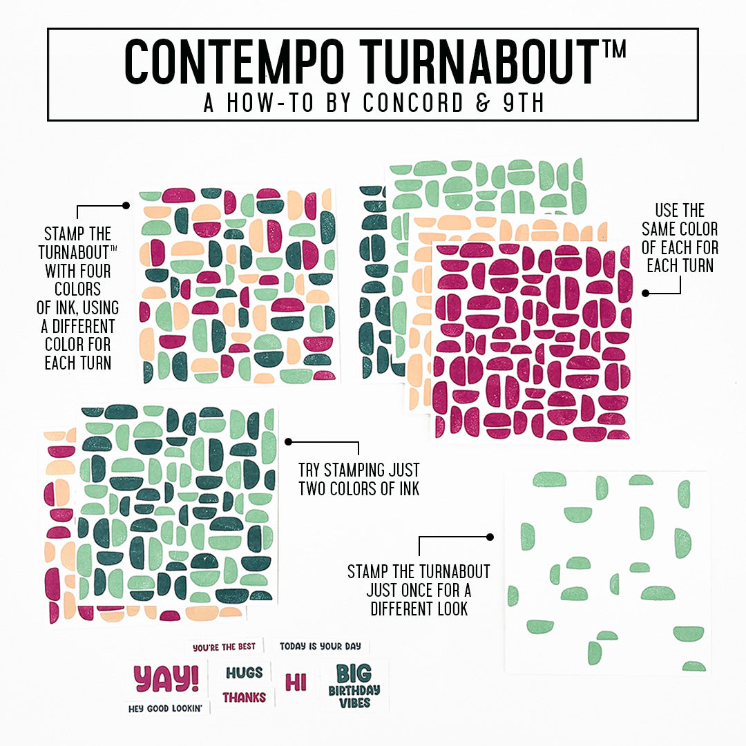 Contempo Turnabout™ Stamp Set