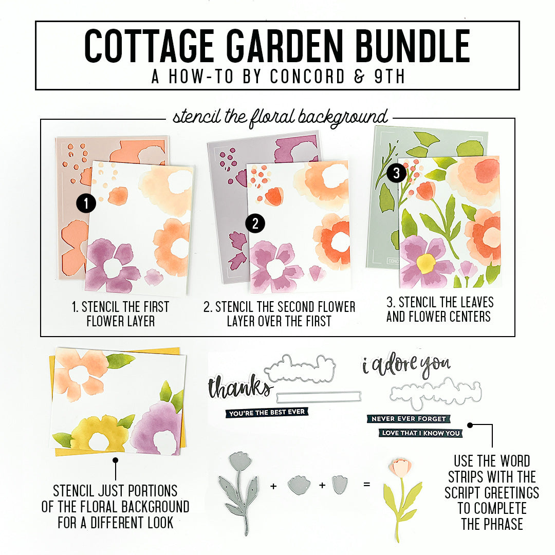Cottage Garden Stamp Set