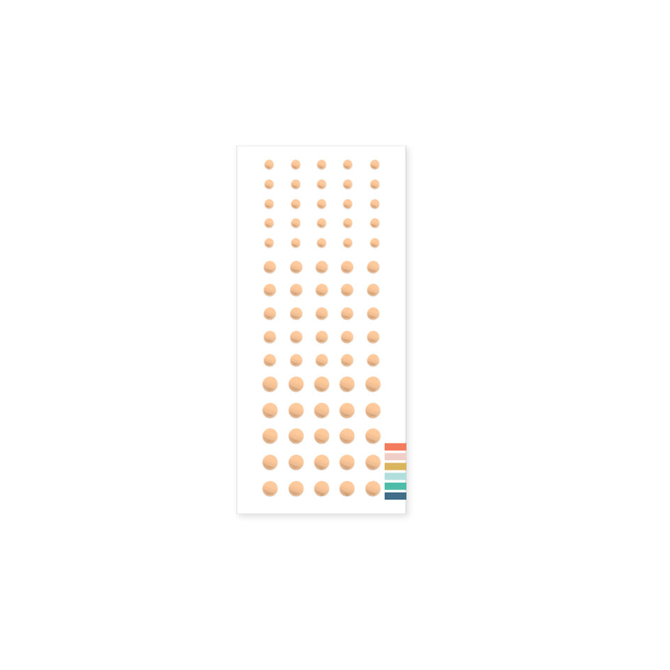 Enamel Dots: Creamsicle