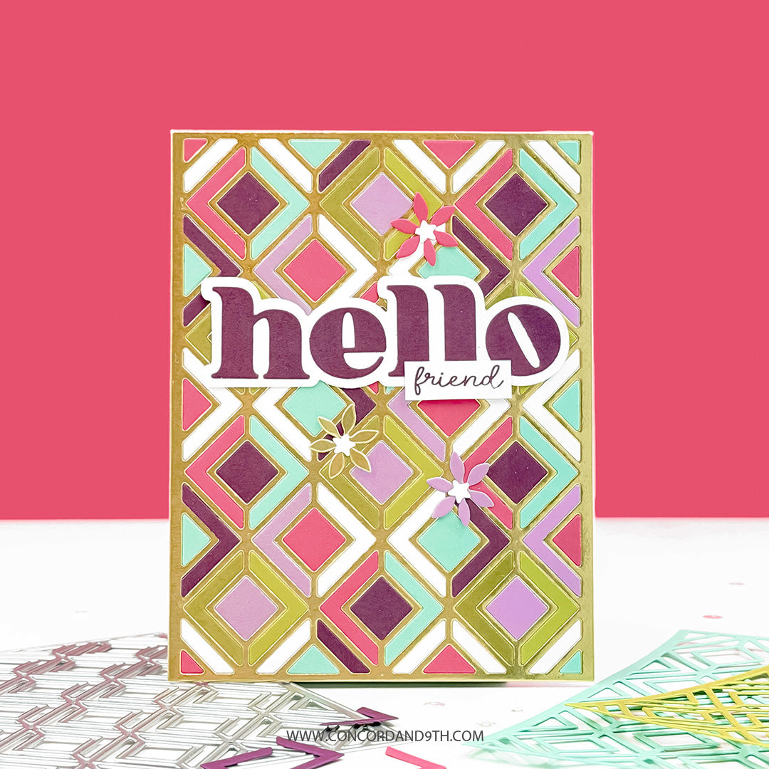 Diamond Lattice Inlay Die