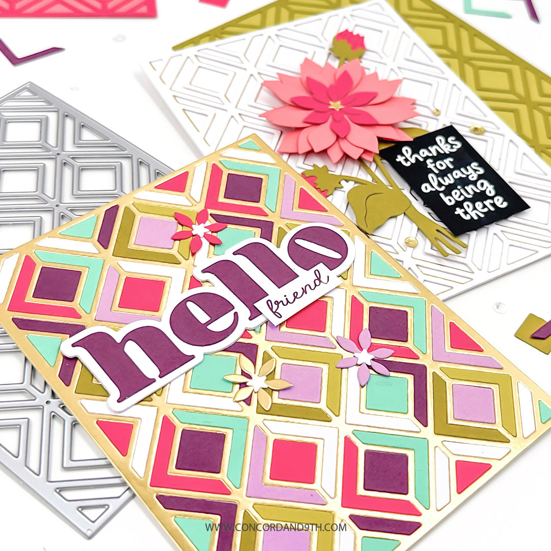 Diamond Lattice Inlay Die