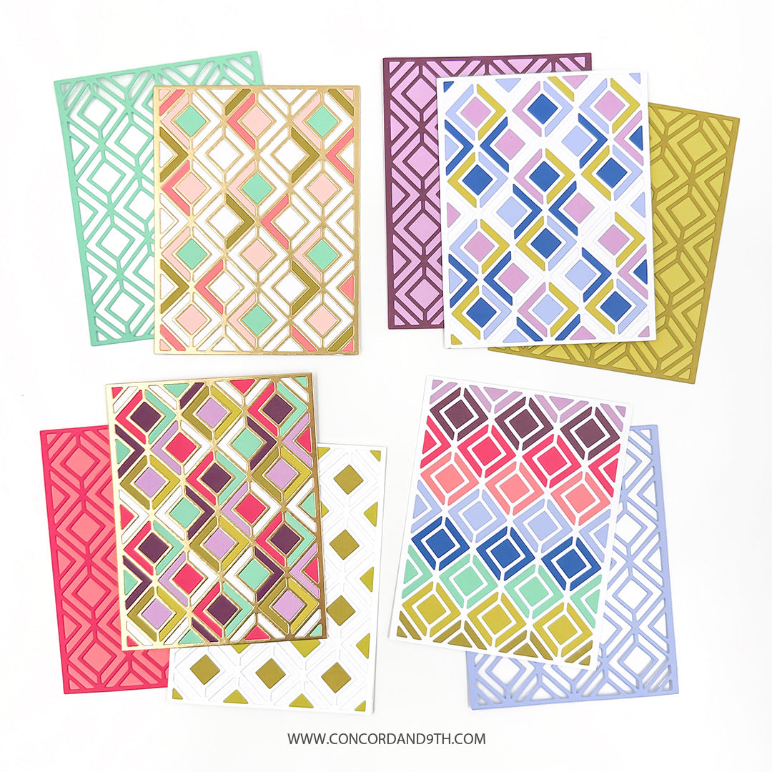 Diamond Lattice Inlay Die