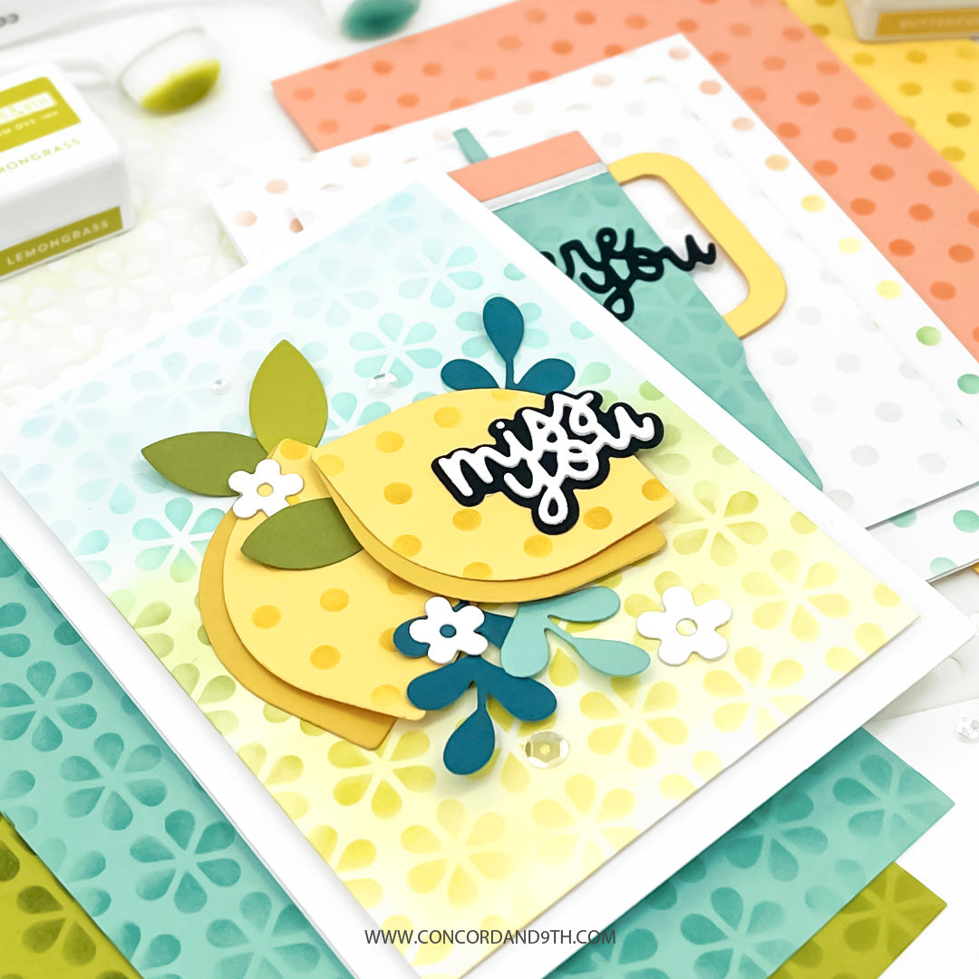 Dots &amp; Blossoms Stencil Pack
