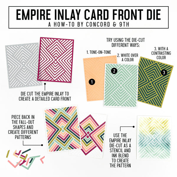 Empire Inlay Card Front Die - Concord & 9th