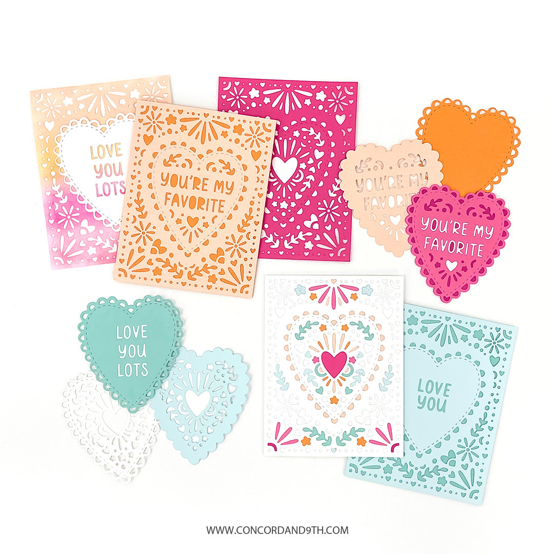 Troqueles de corazón encantado