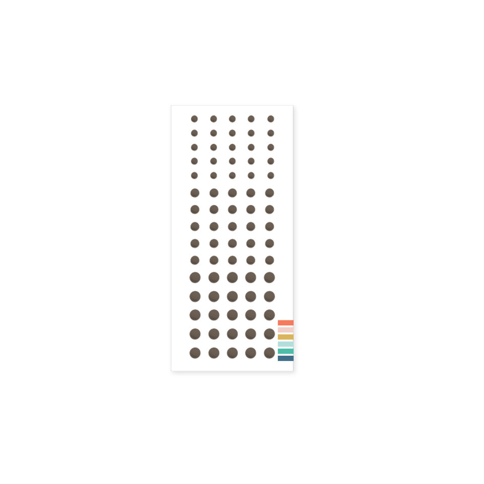 Enamel Dots: Espresso