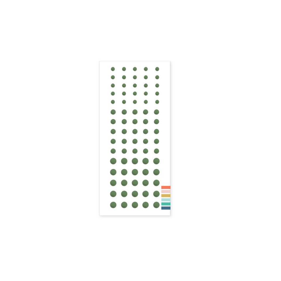 Enamel Dots: Evergreen