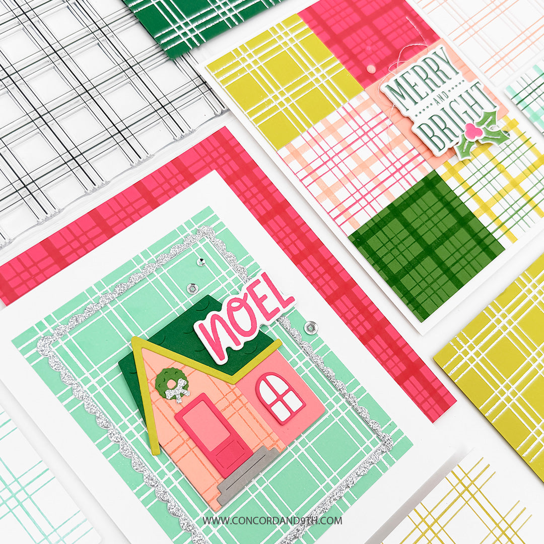 Everyday Plaid Background Stamp Set