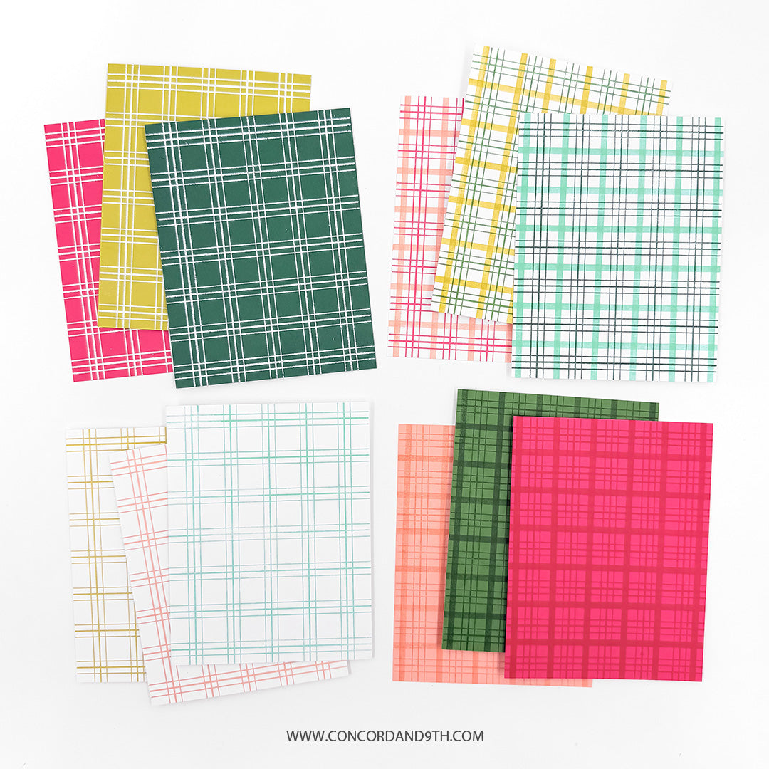 Everyday Plaid Background Stamp Set