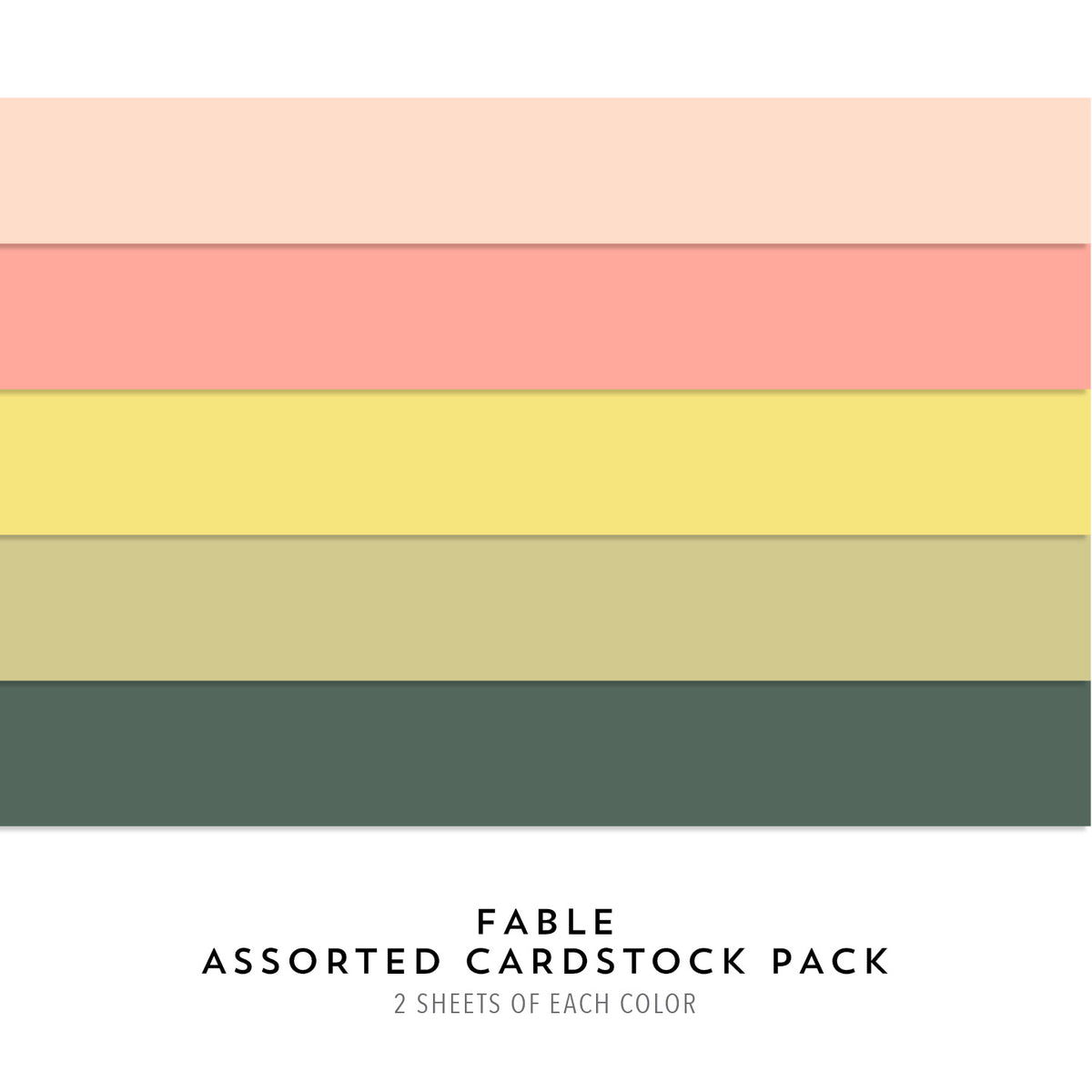 Fable Assorted Cardstock Pack