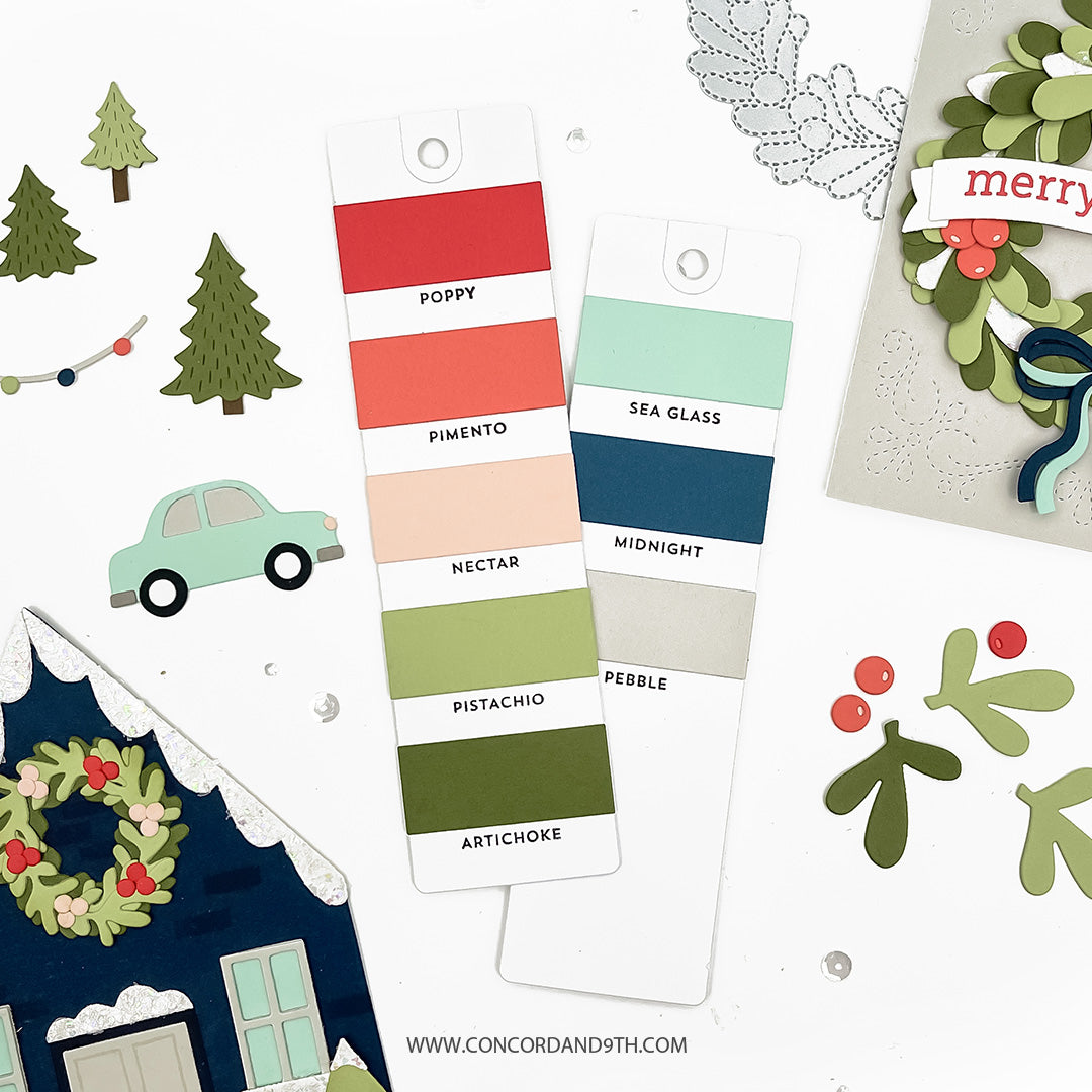 Festive Christmas Assorted Color Cardstock Pack