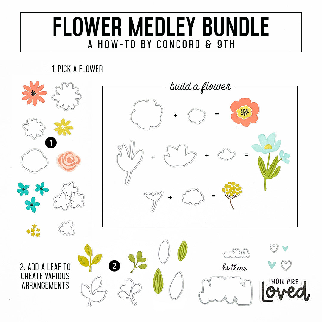 Flower Medley Stamp Set