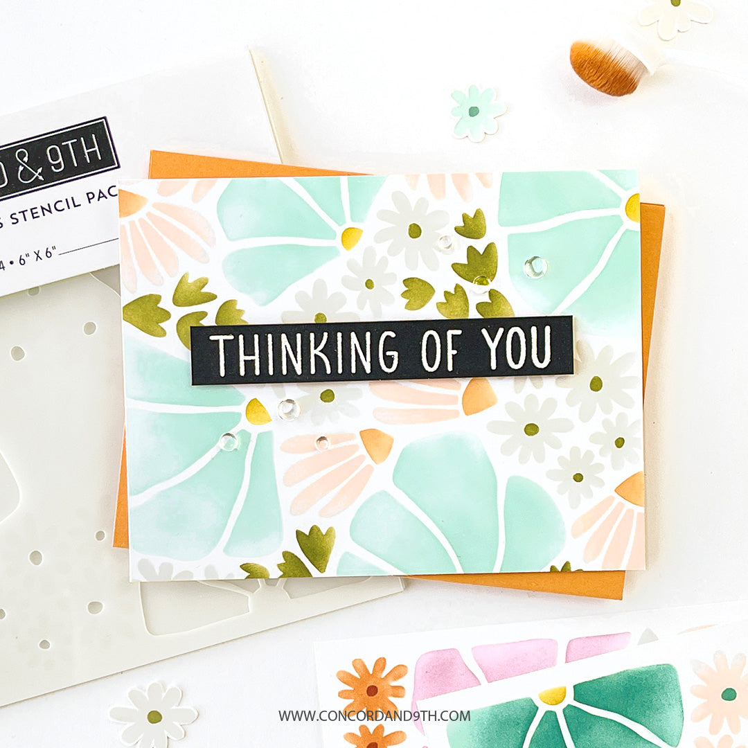 Flower Press Stencil Pack