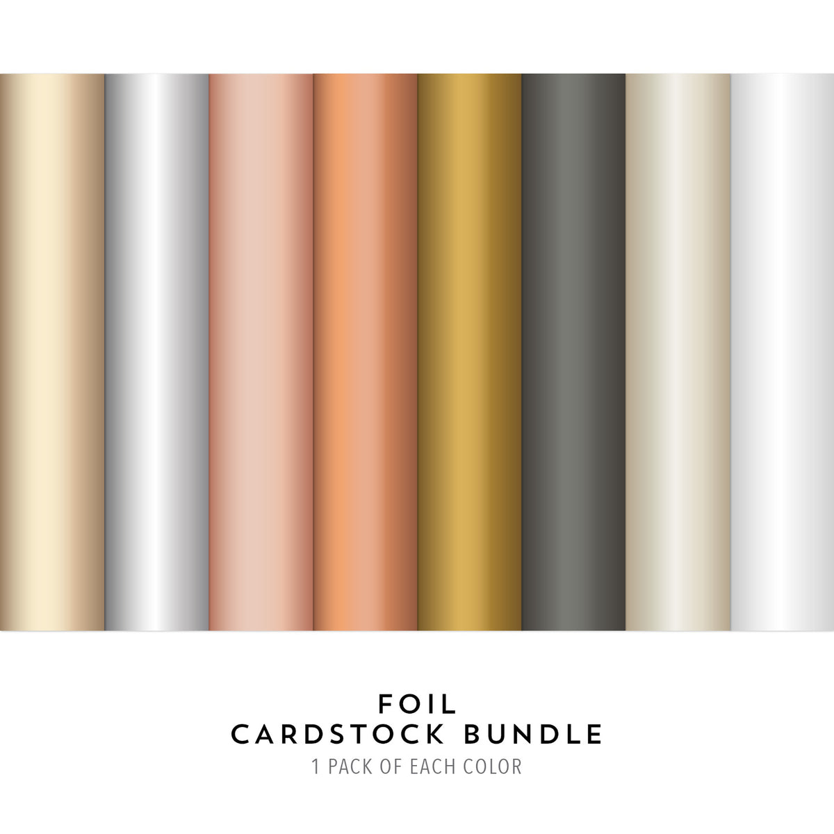 Foil Cardstock Packs Bundle