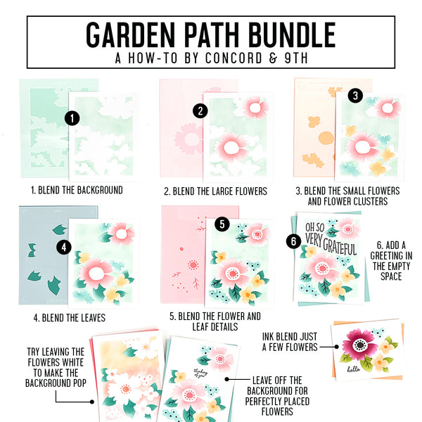 Garden Path Stamp Set - Concord & 9th