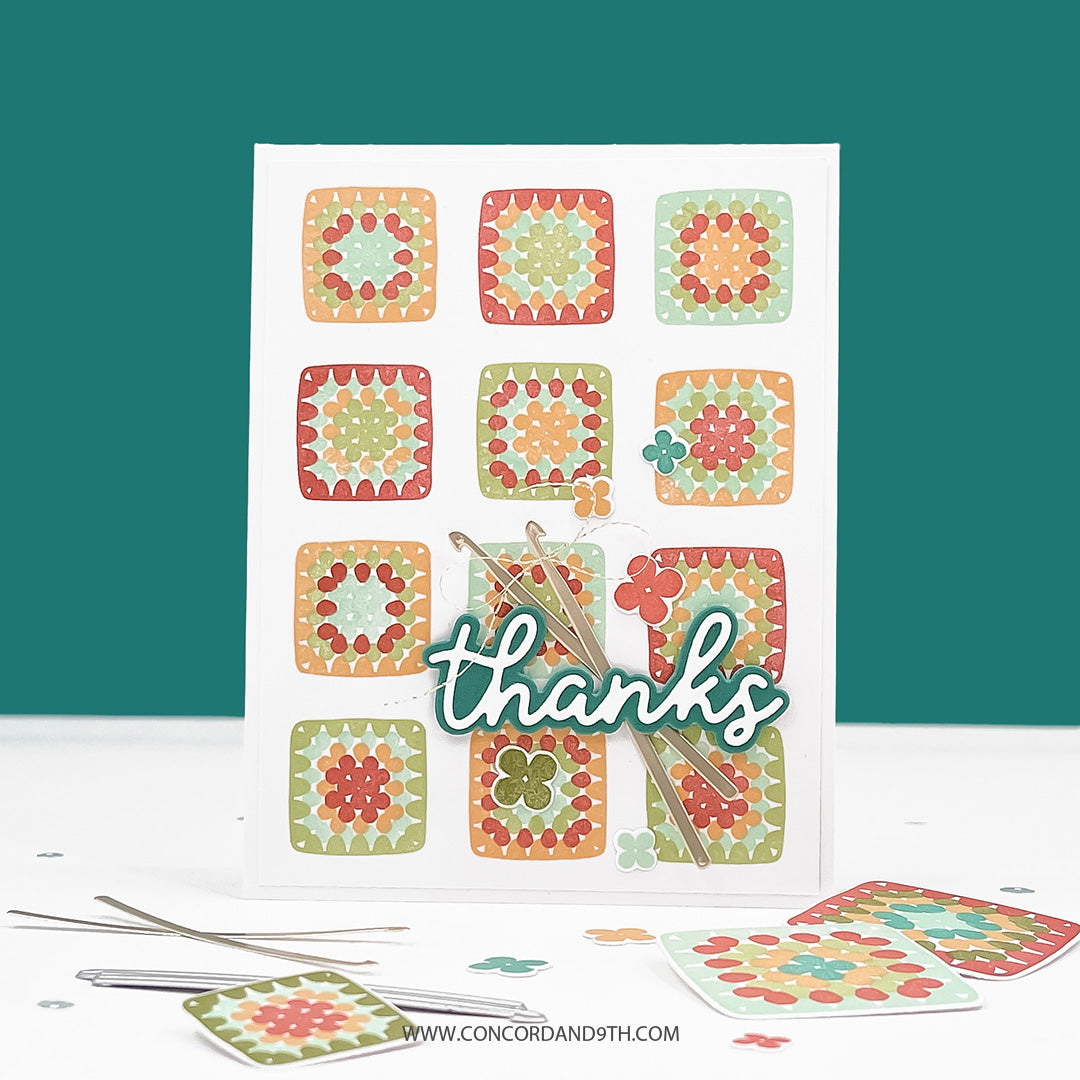 Granny Square Turnabout™ Stamp Set