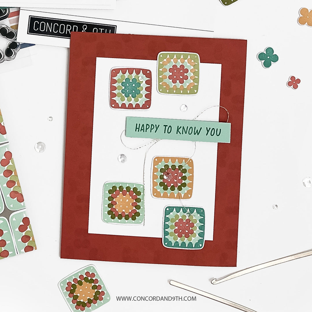 Granny Square Turnabout™ Stamp Set