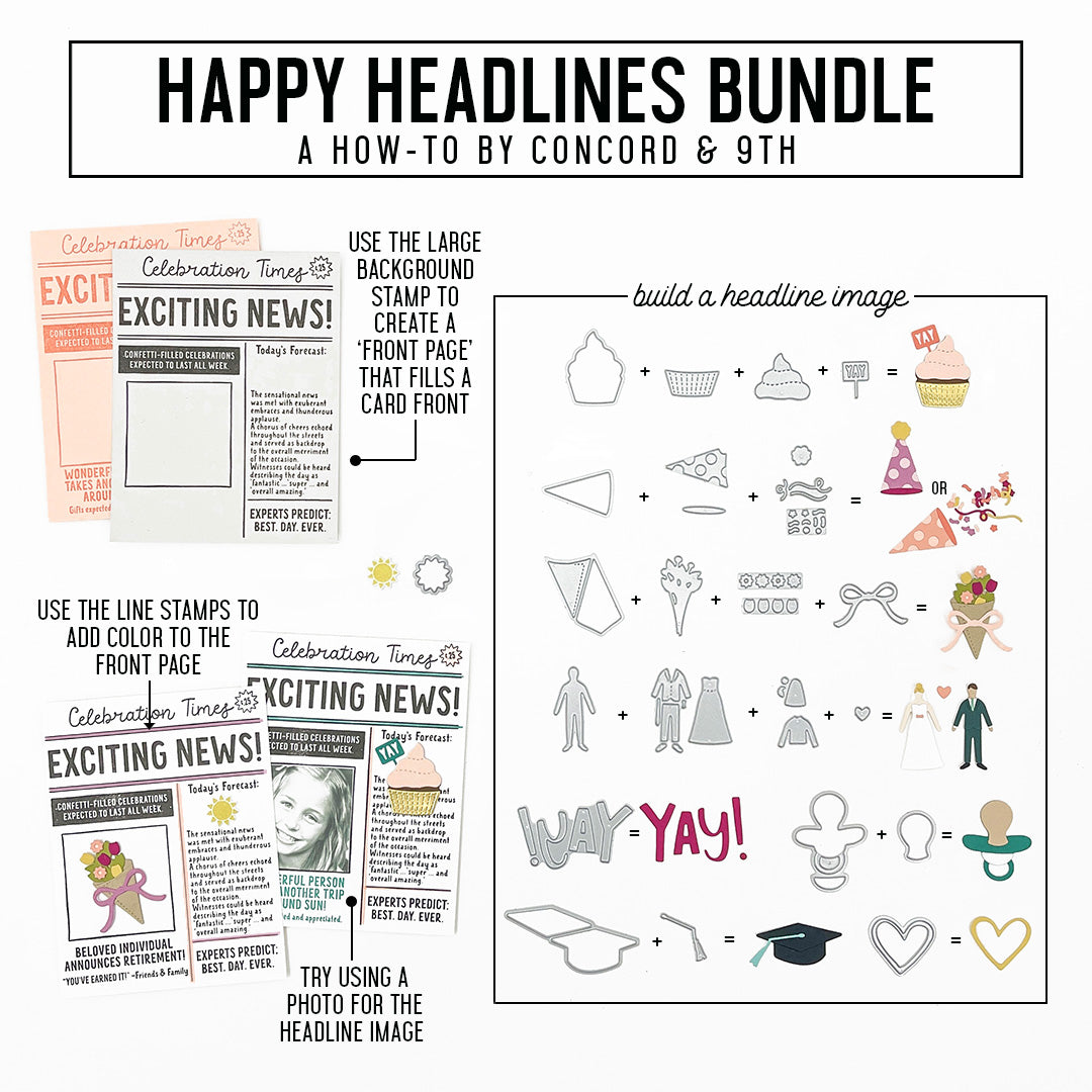 Happy Headlines Stamp Set