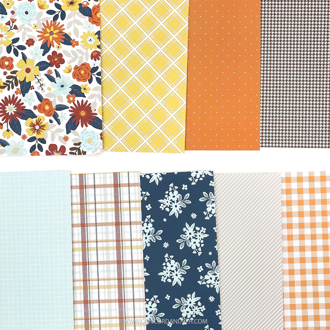 Harvest Home Patterned Paper Pack - Concord & 9th