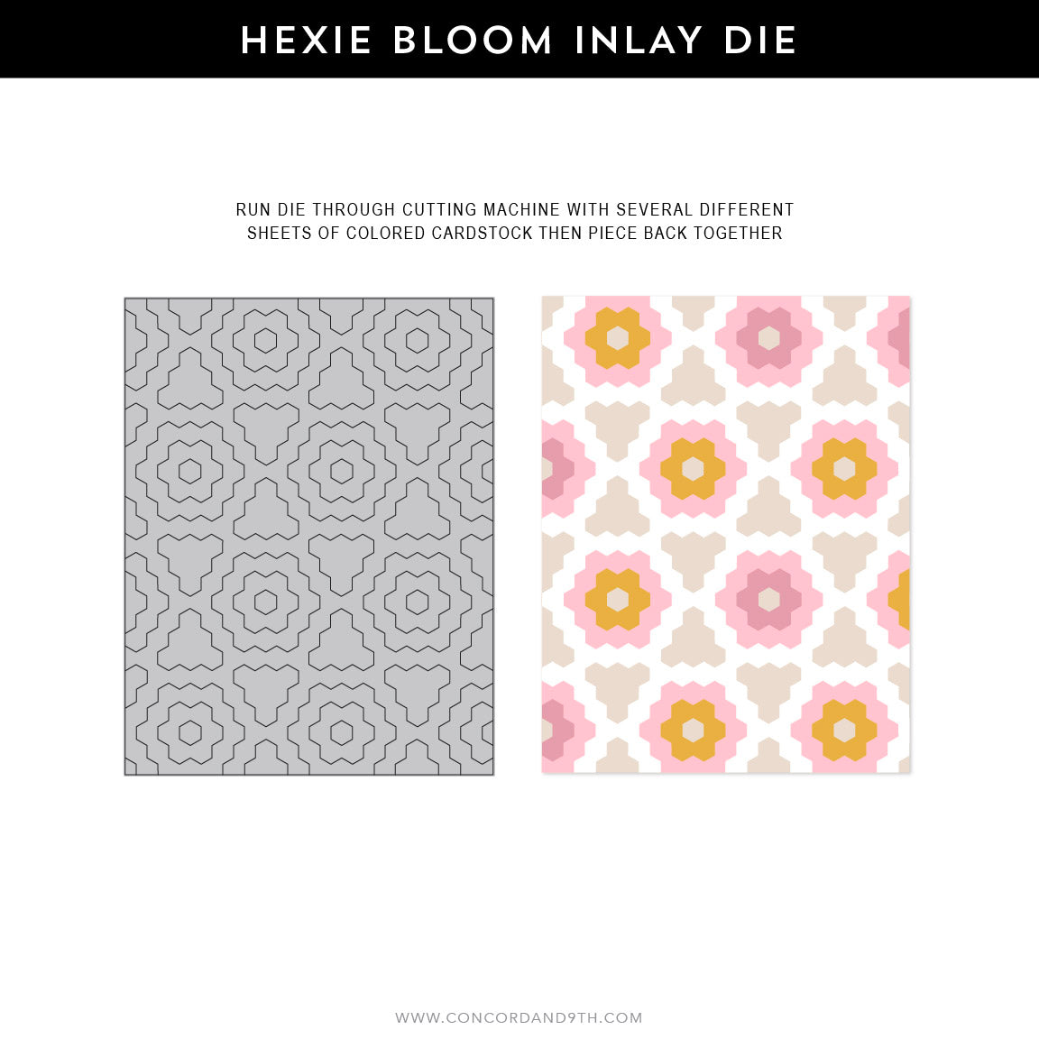 Hexie Bloom Inlay Die