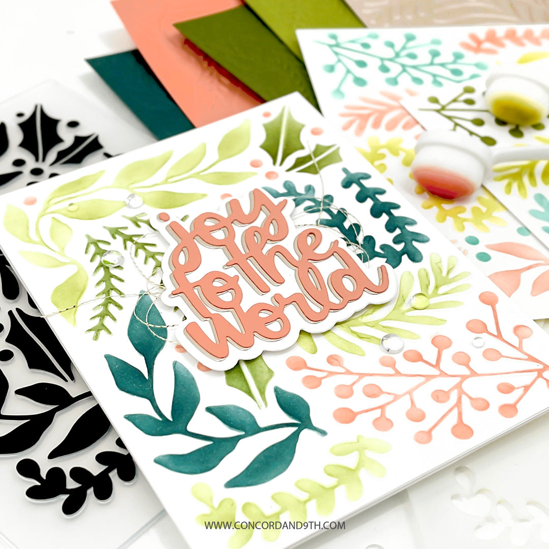 Holiday Sprigs Stencil Pack