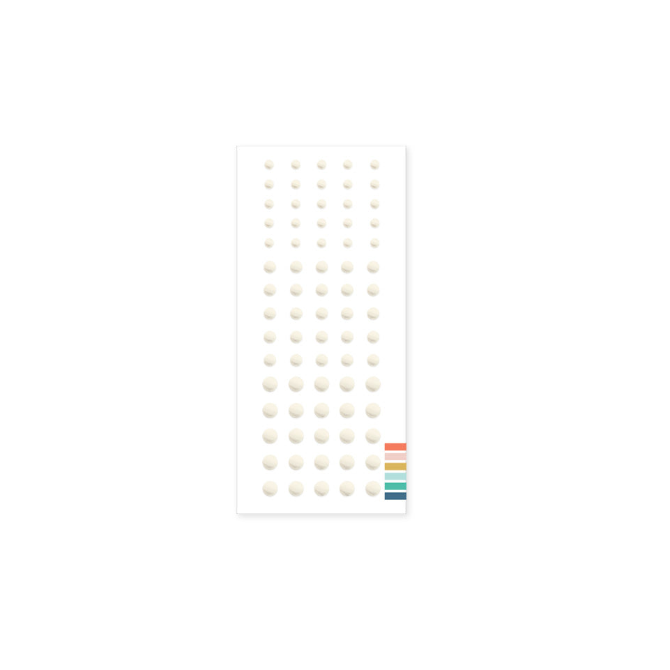 Enamel Dots: Ivory