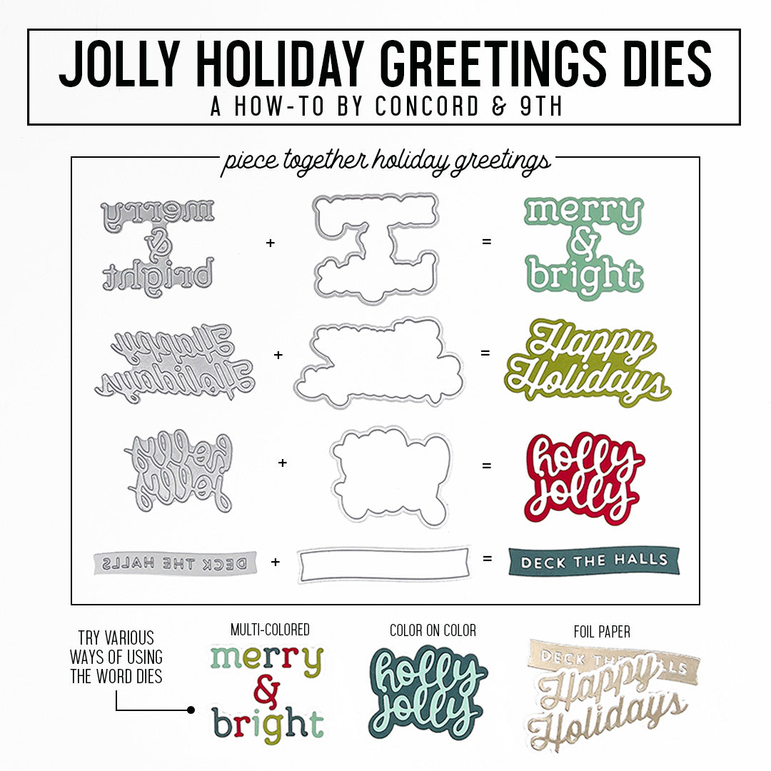 Jolly Holiday Greetings Dies