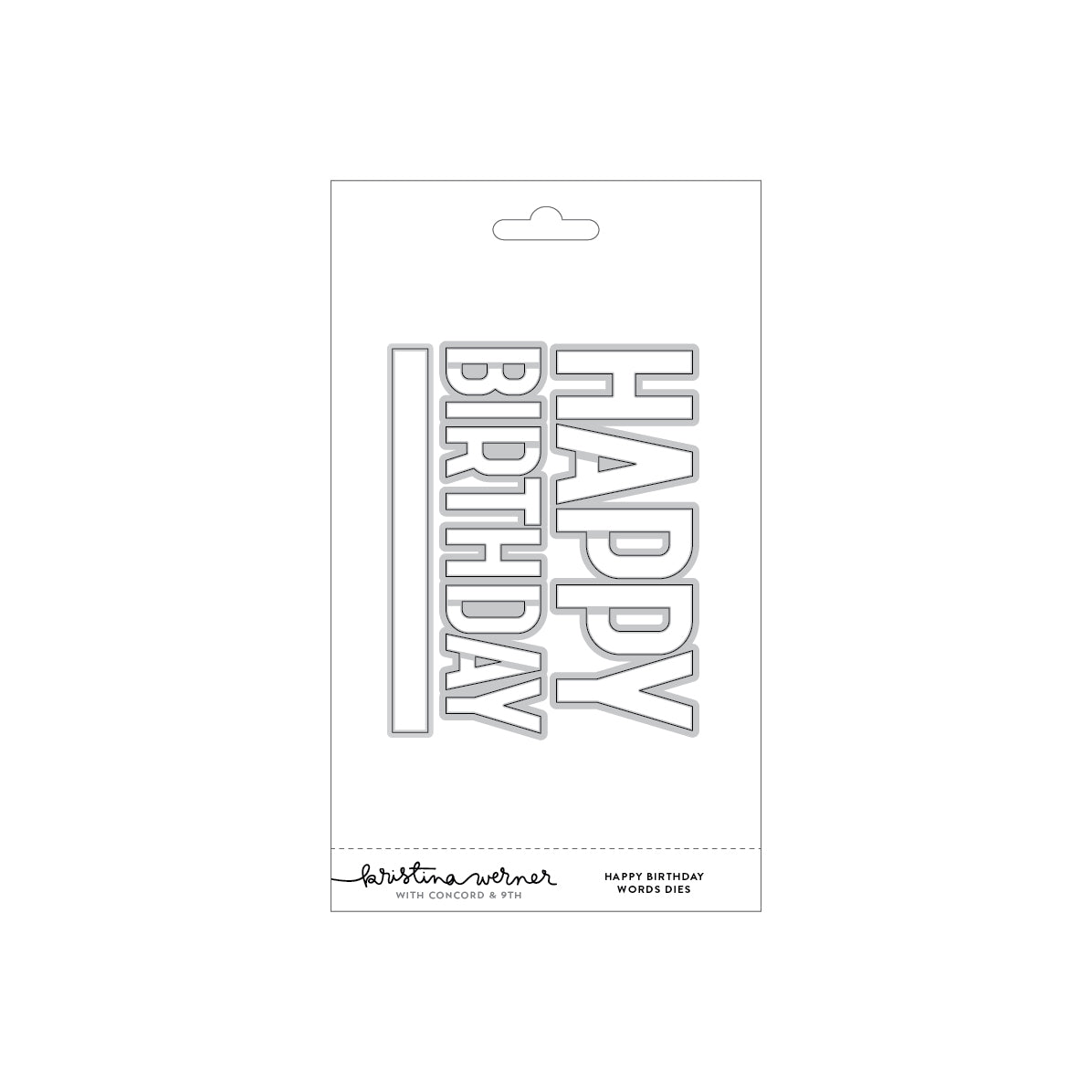 Happy Birthday Words Metal Die Cuts - Carbon Steel Cutting Dies For Scrapbooking, Card Making, DIY Crafts