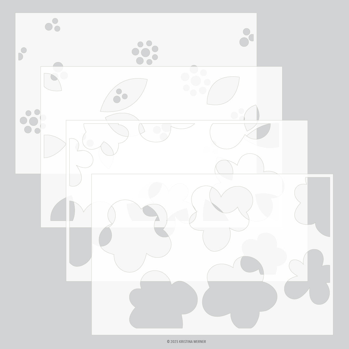 Simple Flowers Stencil Pack