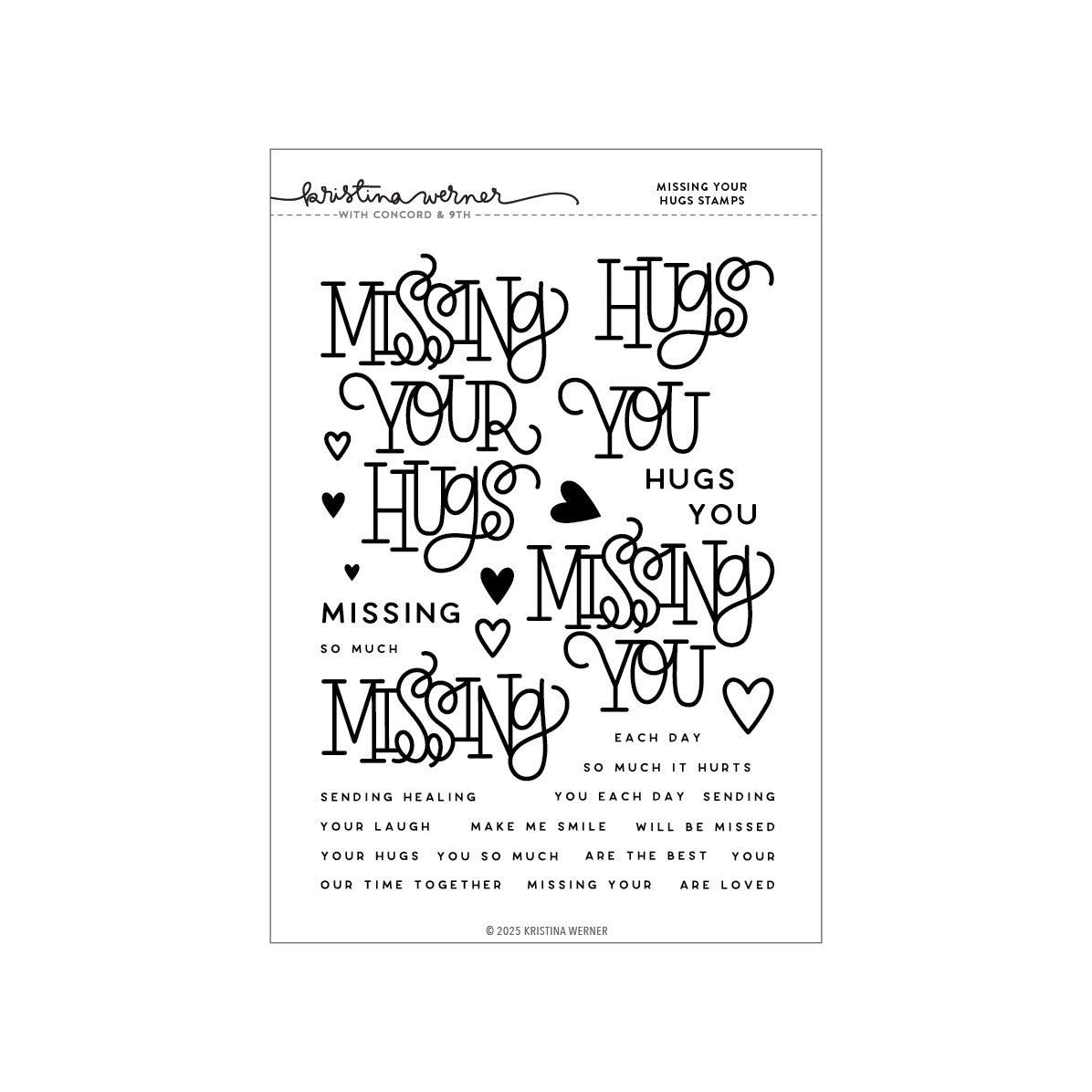 Missing Your Hugs Stamp Set