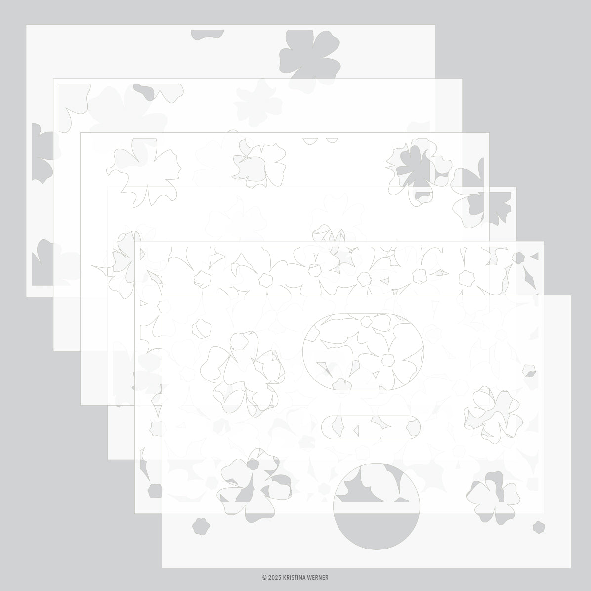 Pretty Posies Stencil Pack