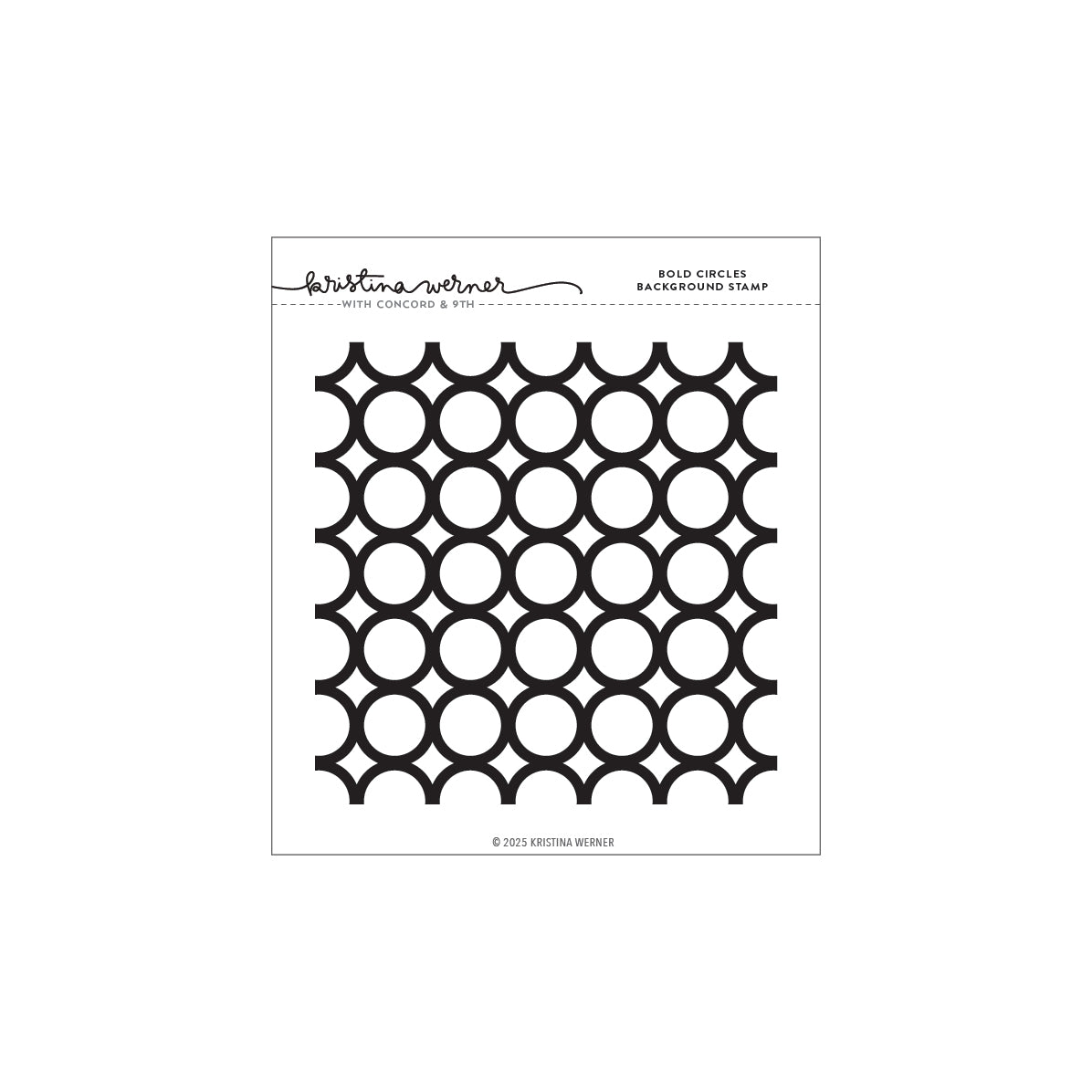 Bold Circles Background Stamp