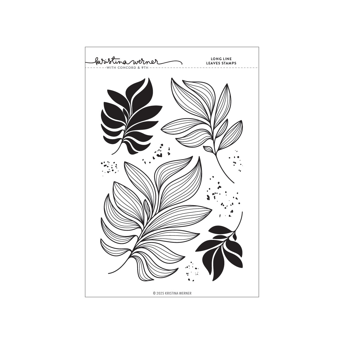 Long Line Leaves Stamp Set