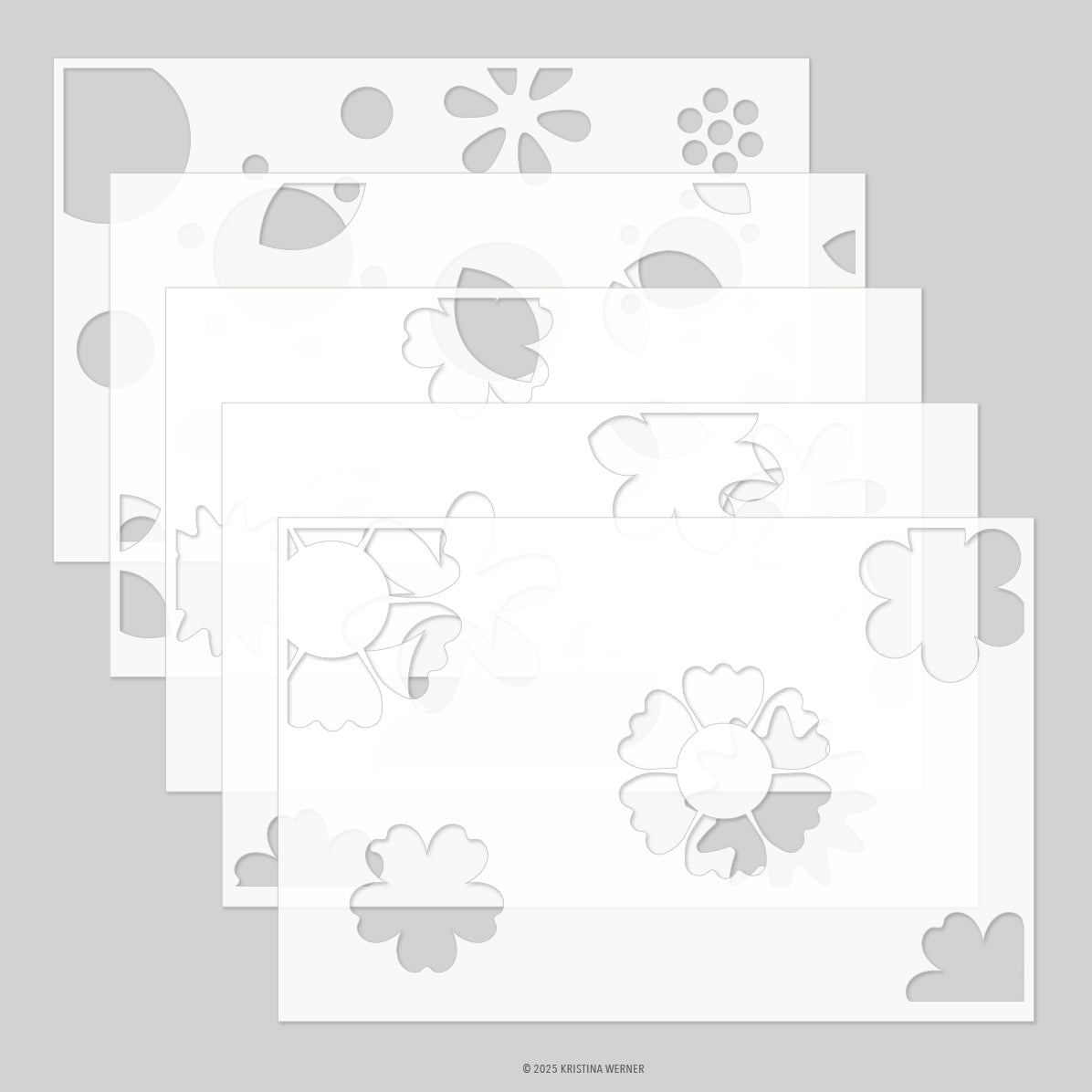 Blissful Blooms Stencil Pack