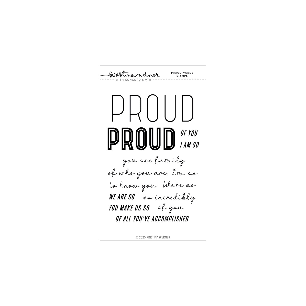 Proud Words Stamp Set