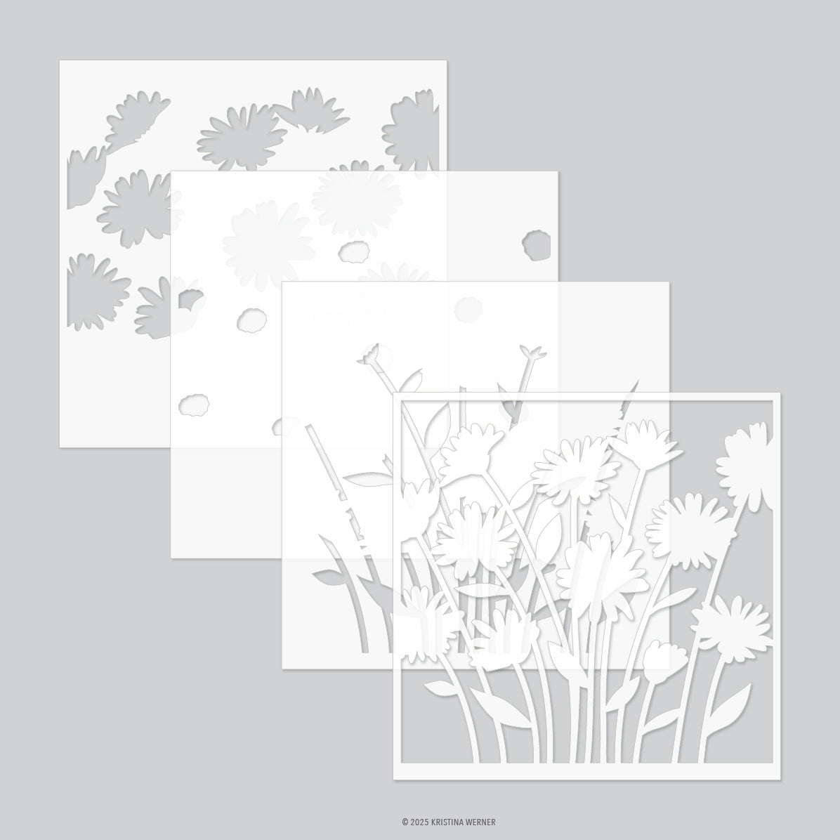 Daisy Bouquet Stencil Pack