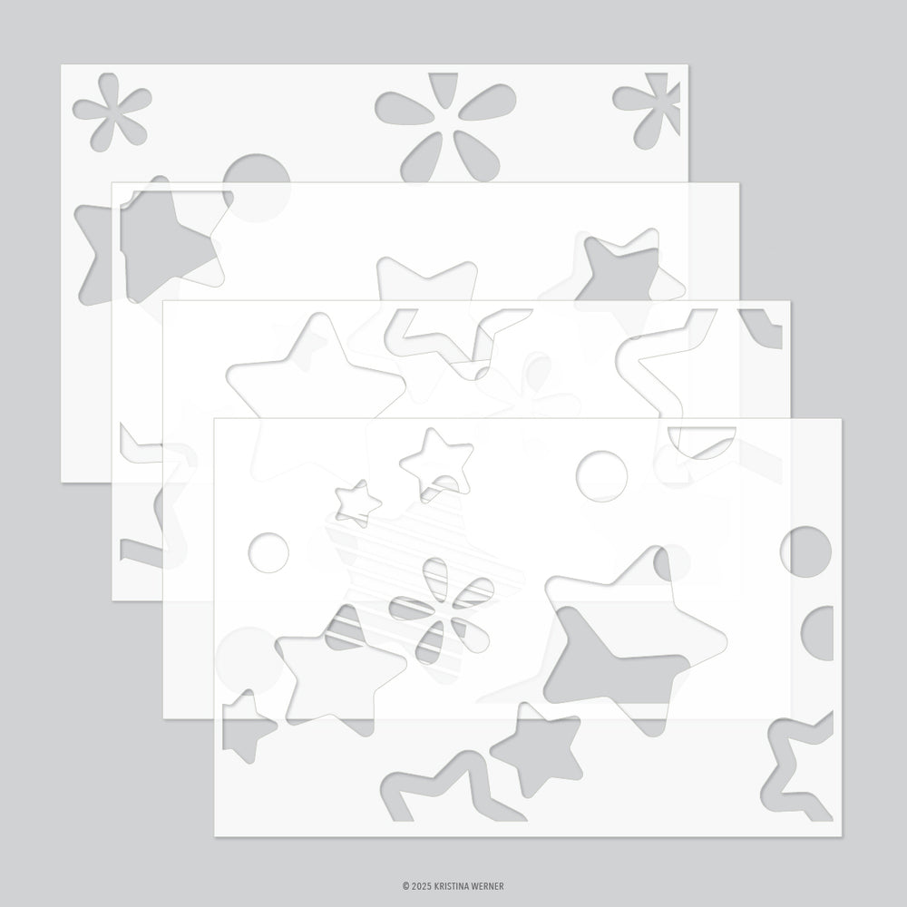 Little Rascal Stencil Little Star Stencil Pack