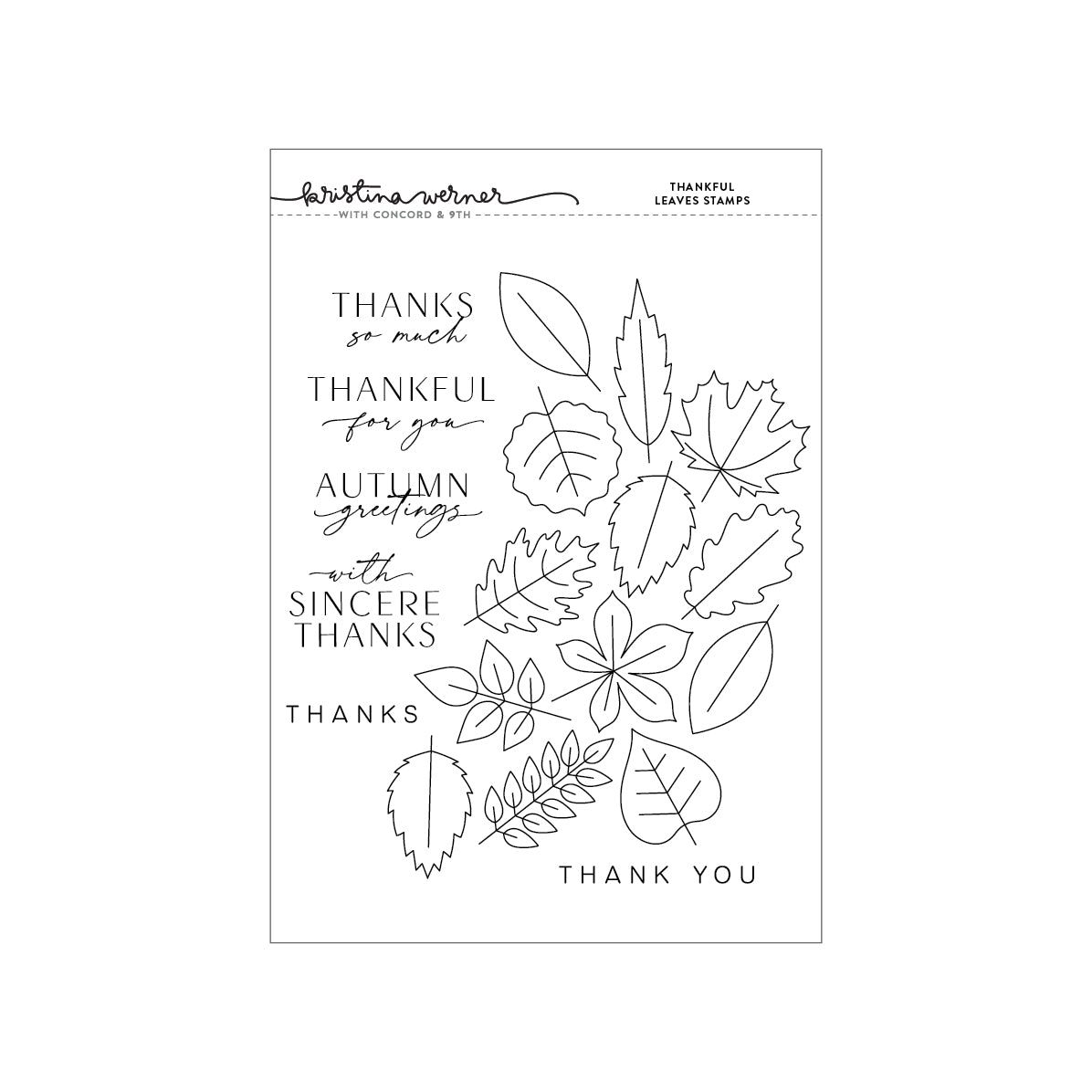 Thankful Leaves Stamp Set