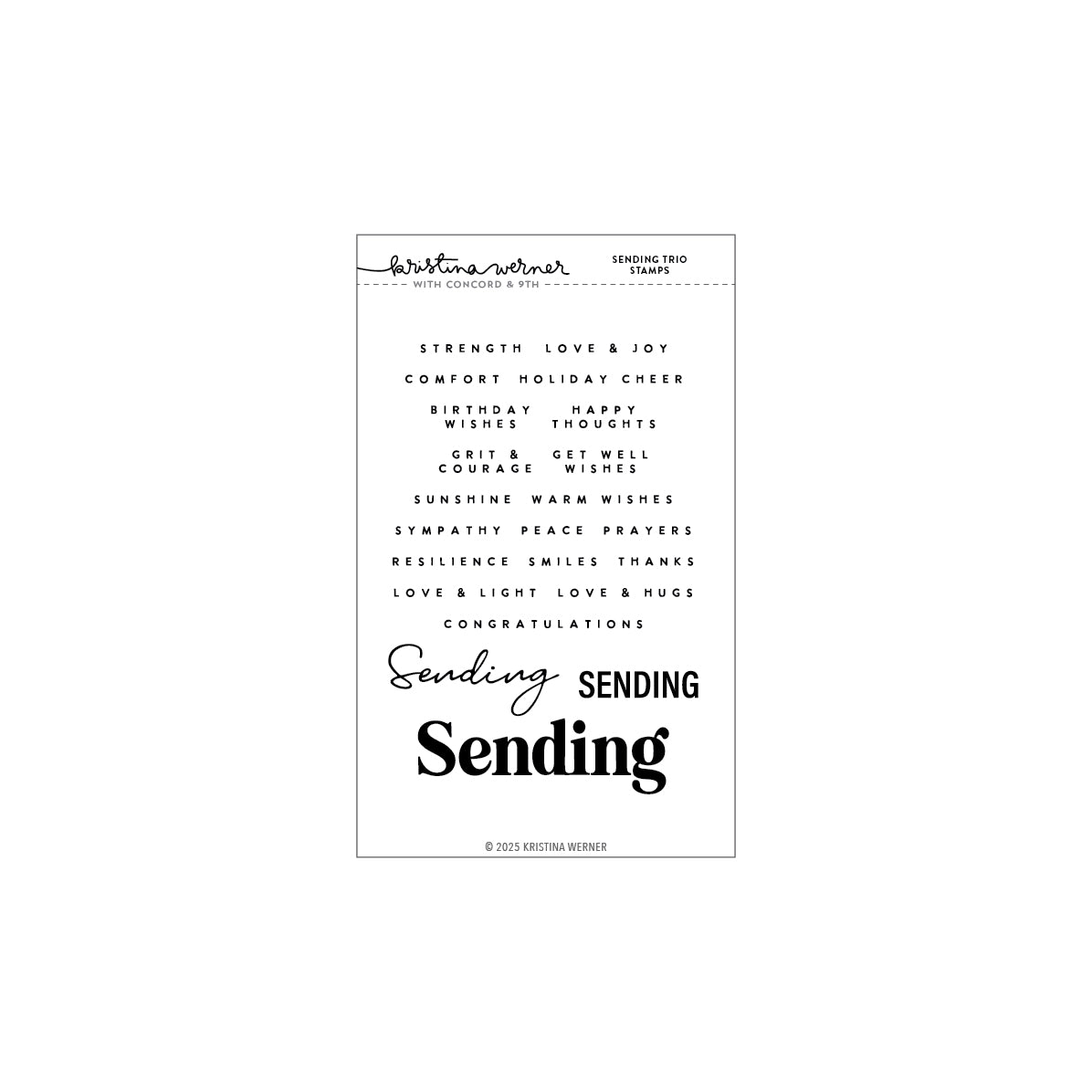 Sending Trio Stamp Set