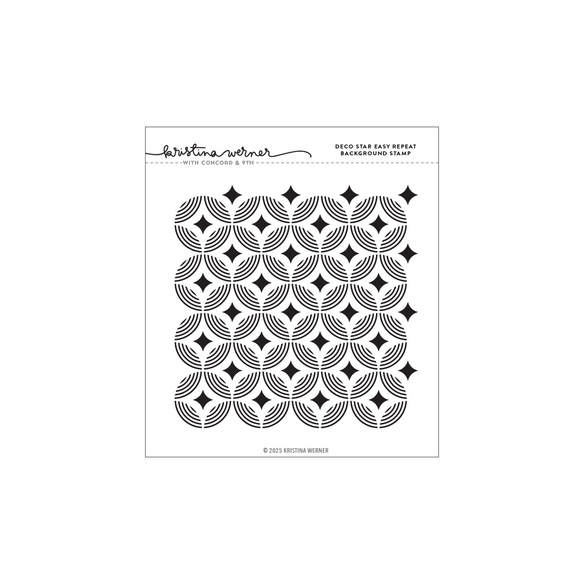 Deco Star Easy Repeat Background Stamp