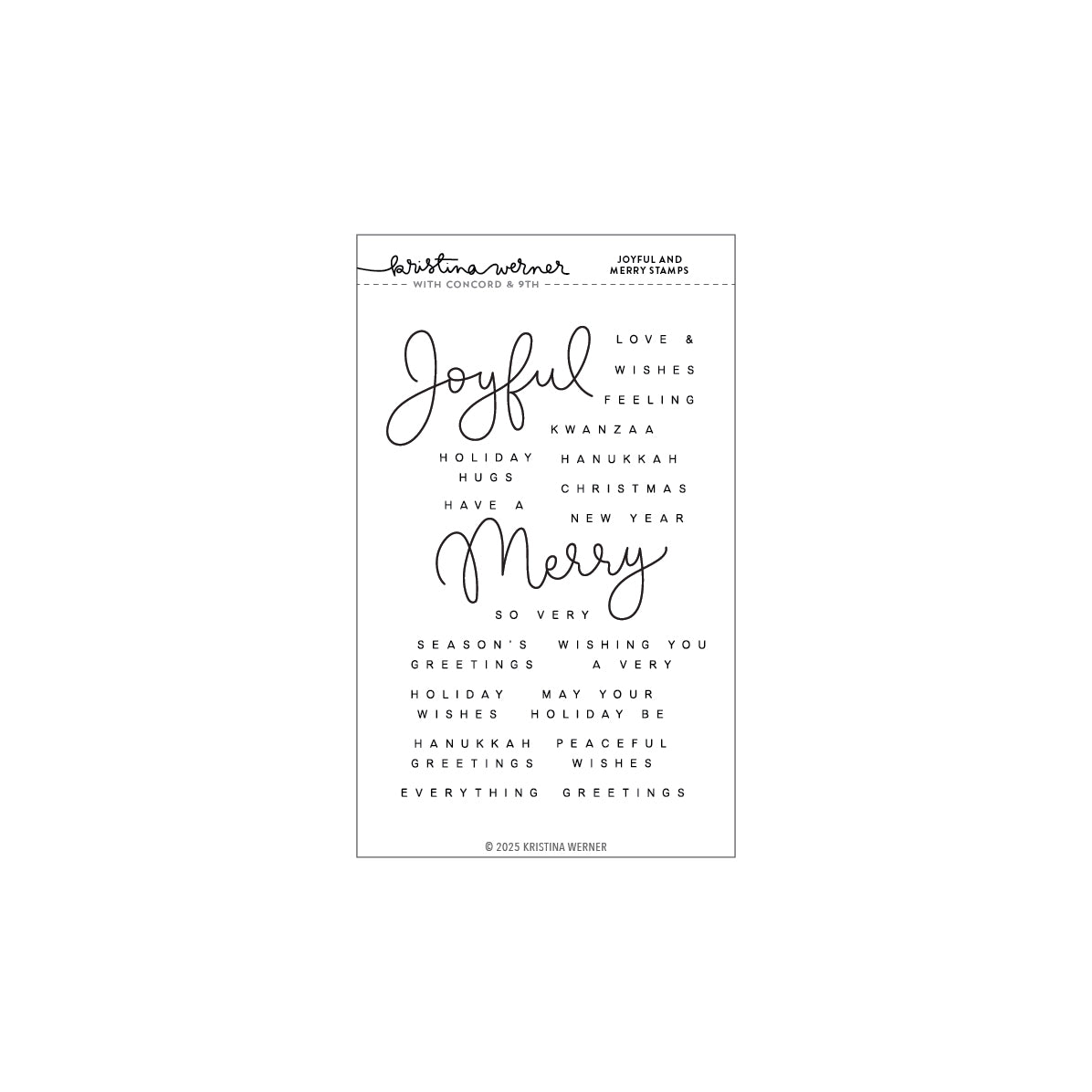 Joyful and Merry Stamp Set
