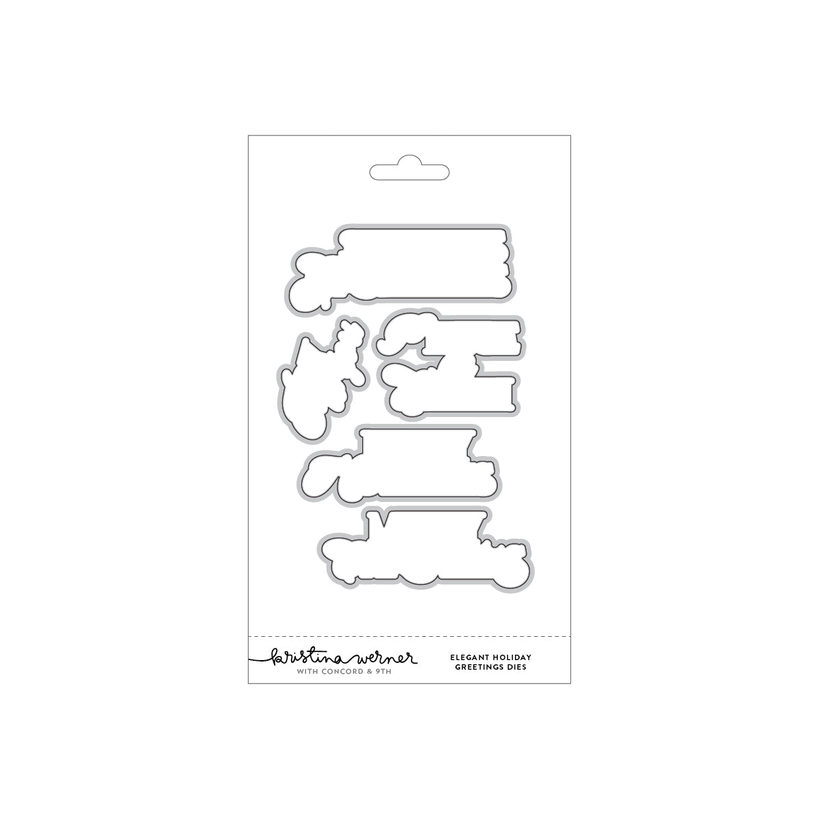 Elegant Holiday Greetings Dies