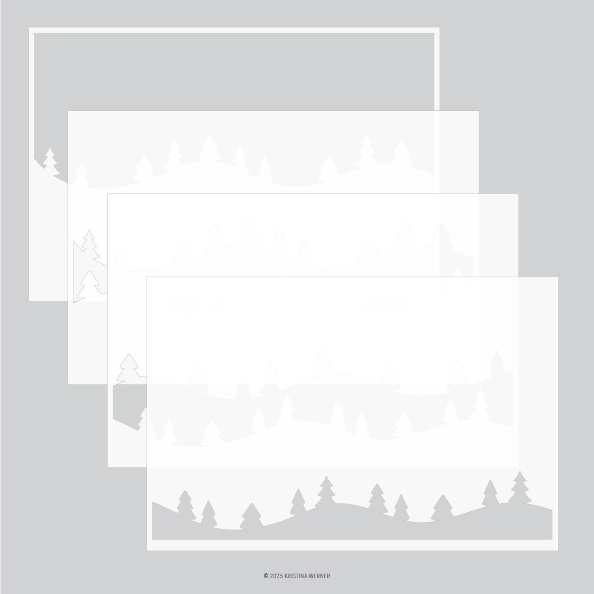 Trees and Forest Stencil Pack