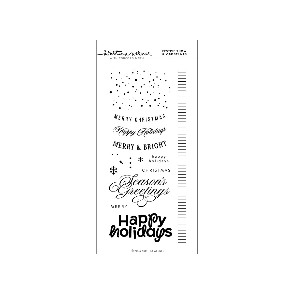 Festive Snow Globe Stamp Set