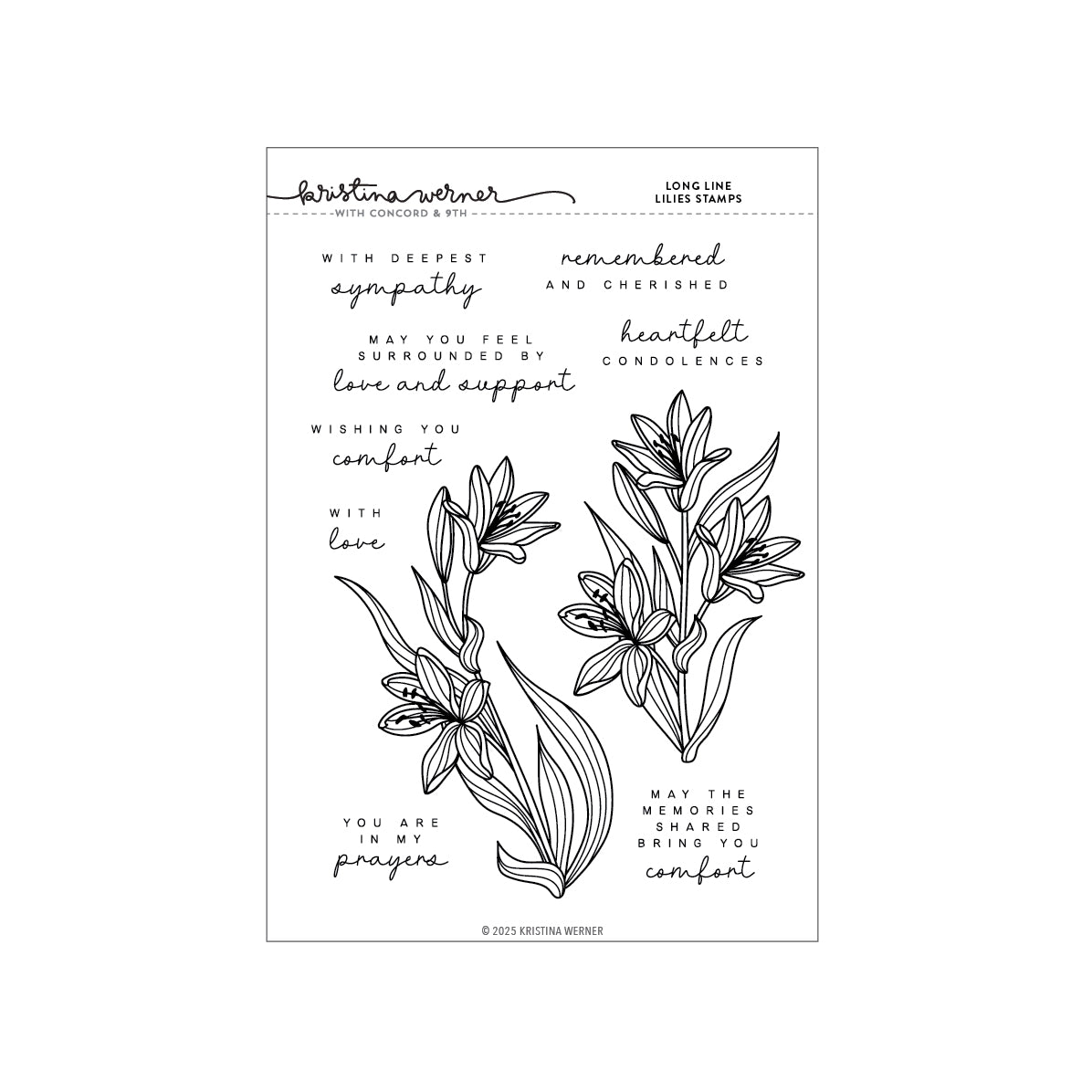 Long Line Lilies Stamp Set